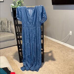 Tommy Hilfiger Denim Blue Maxi Dress